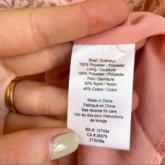 NWT Revolve Heartloom Pink Lace‎ Cami - Picture 5 of 6